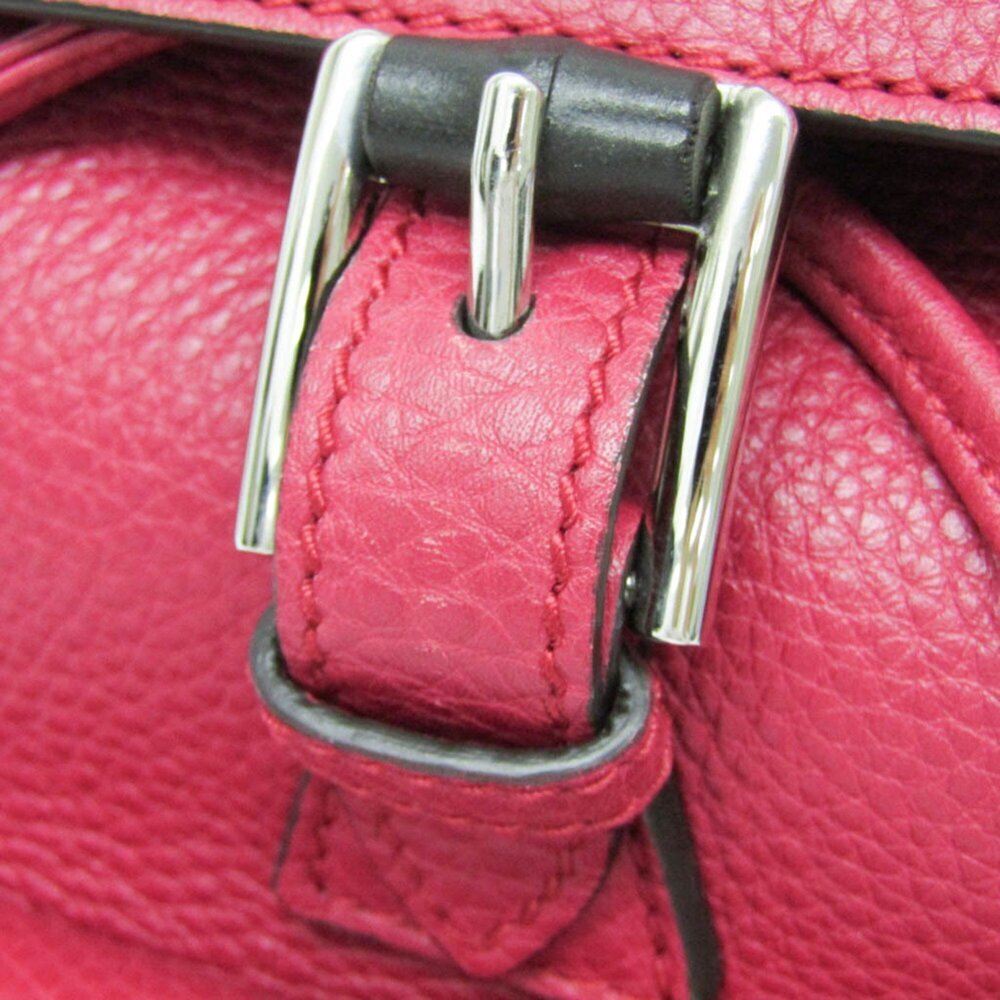 GUCCI Authentic Pink Leather Bamboo Backpack - Picture 9 of 16